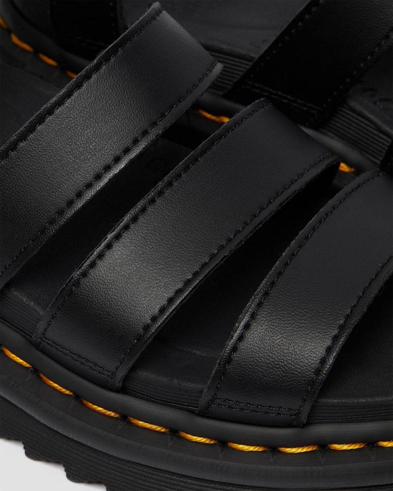 Dr Martens Vegan Blaire Felix Platåsandaler Dame Svarte | Norge 475YXF